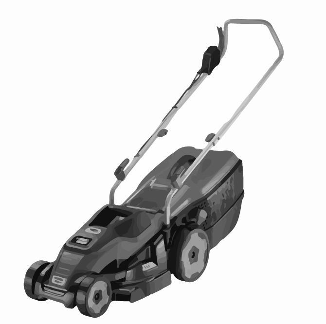 1. Introduction Lawnmower in conformity with EN 60335-1:2012/A11:2014 & EN 60335-2-77:2010 1 2 Key 1) Operator Presence Control 2) Self closing rear discharge guard 3) Grass catcher 4) Cutting means