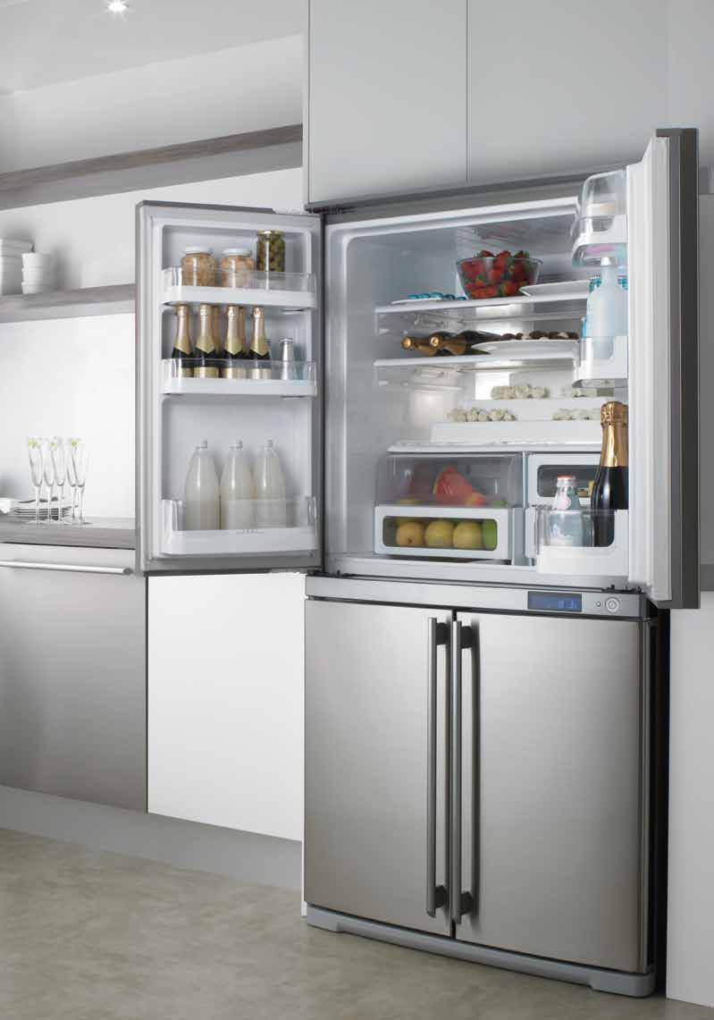 four-door refrigerator EQE6007SB complements the E:Line