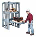 RACK ENGINEERING DIVISION Heavy Die, Mold, Fixture Storage and Retrieval Glide-Out 100 21-25