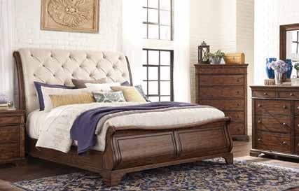 699 1171 JASPER QUEEN CANOPY BED Elegantly tapered posts