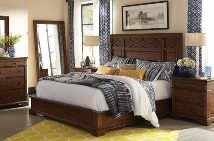 this queen bed a casual, comfortable retreat.