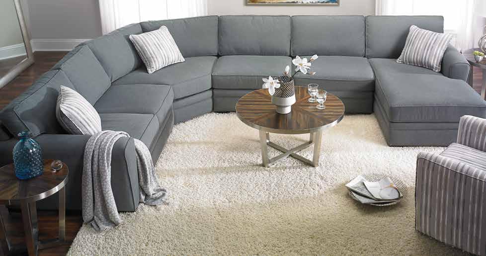 1999 3000 Choose an ARM style ARTEMIS ROOM-SIZE CHAISE SECTIONAL Over 200 inches of comfortable seating punctuated with stylish dome arms and a chaise