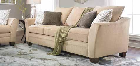 HEAVY GAUGE 99-INCH FLARE ARM SOFA Sinuous steel springs support this sofa s plush, 40-inch deep seat cushions.