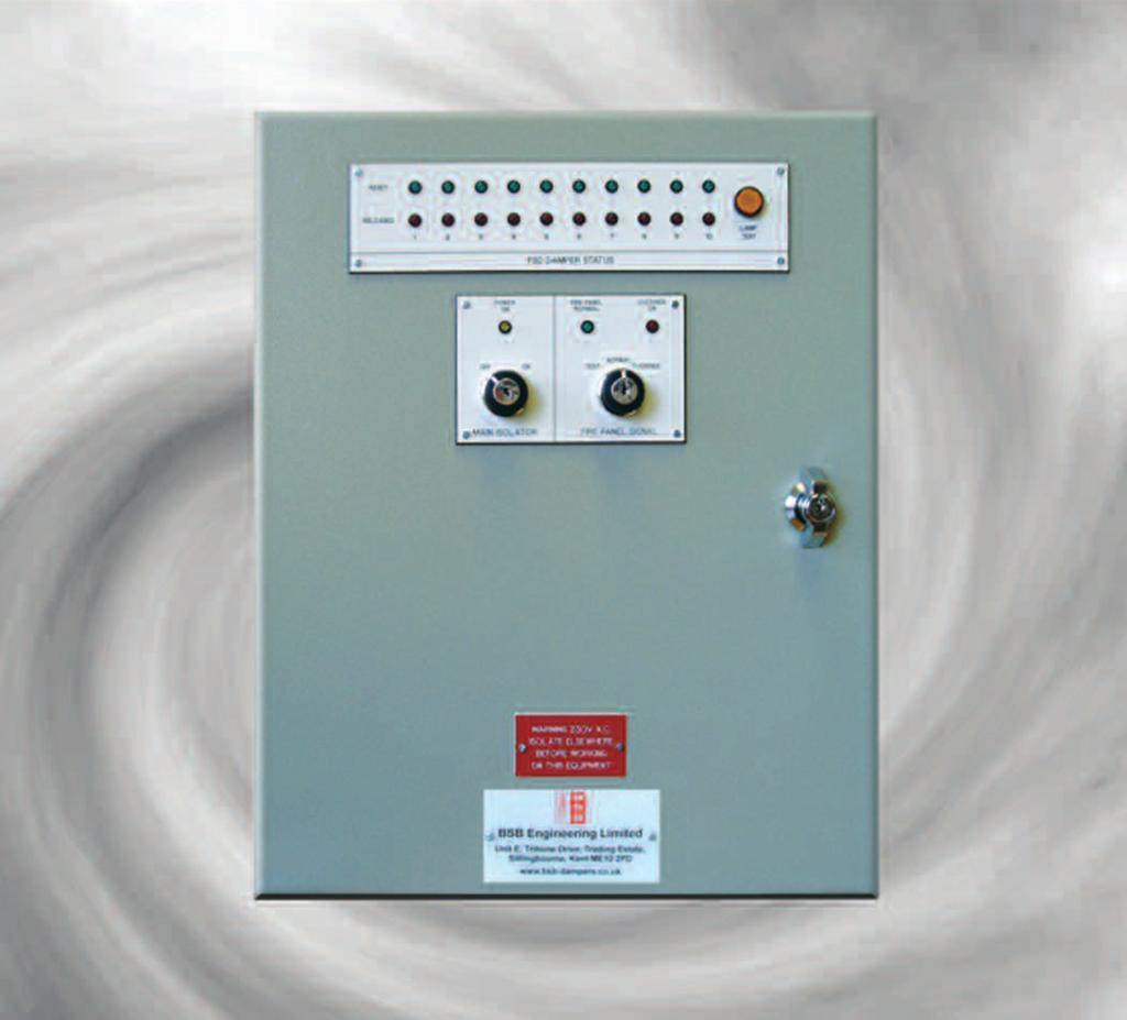Control Systems Standard Electro Mechanical Typical Tender Specification Text The standard range of panels to be of a uniform format for the control of dampers in groups or zones of up to 10, 20 or