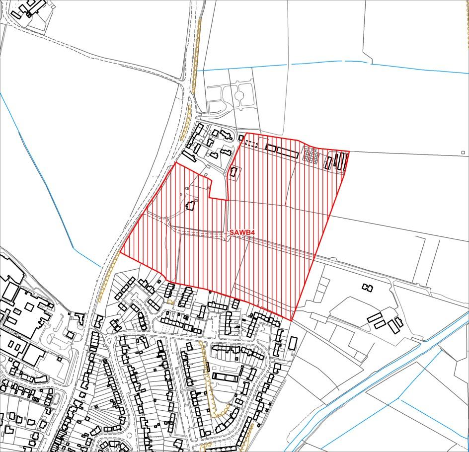 Chapter 8. Sawbridgeworth Figure 8.4 Site Location: Land North of Sawbridgeworth 9 Crown copyright. All rights reserved. 2015. LA Ref: 100018528. Policy SAWB4 Land to the North of Sawbridgeworth I.