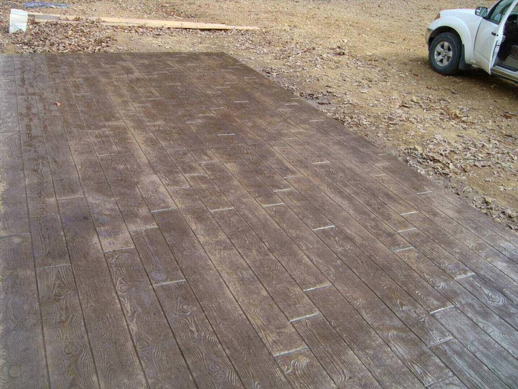 Photos: Colored and stamped concrete deck Financial Requirement/Impact None at this time. Recommendation The Public Works Department has the following recommendations: I. Future Sidewalk Planning a.