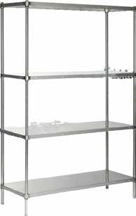 centers Grade 304 Stainless Steel 4 castors with two brakes Solid shelve Modular construction,