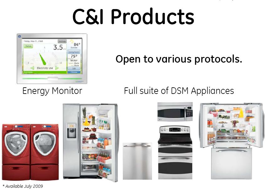 GE C&I Products for Pilot Programs Energy Monitor and