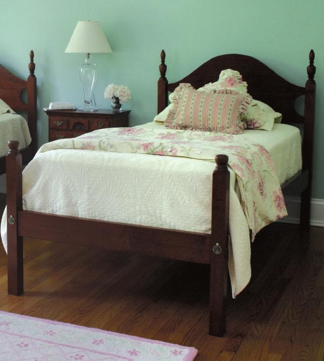 Urn Post Bed circa 1800-1825 OUR URN POST BED is based on a folding bed made in the Connecticut River Valley region of central Massachusetts during the first quarter of the 19th Century.