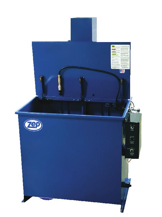 efficient and Economical cleaning of large dirty or greasy parts 45-gallon capacity Meets OTC Freeboard Stable X-leg design Shelf removes for access to soaking area