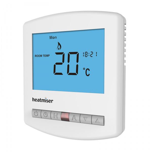57 Dial Thermostats Heatmiser s range of electronic dial thermostats are simple to use and offer a greater level of accuracy than standard bi-metallic versions.