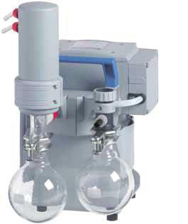 Chemistry diaphragm pumps down to 7 Chemistry vacuum system MZ 2C NT +AK+EK MZ 2C NT pump with pump protection and vapor capture components This chemistry vacuum system has a wide range of