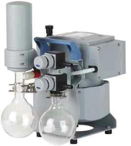 Chemistry diaphragm pumps down to 7 Chemistry vacuum system MZ 2C NT +AK SYNCHRO+EK MZ 2C NT pump with full vapor capture and ports to operate two applications This chemistry vacuum system provides