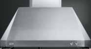 Professional hoods These models include 22" stainless steel backsplash and warming shelf.