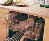 The entire dishwasher interior is illuminated, leaving no question as to whether dishes have been cleaned.
