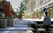 From the proposed transit station, through to retail shops and patios, users will have a direct physical and