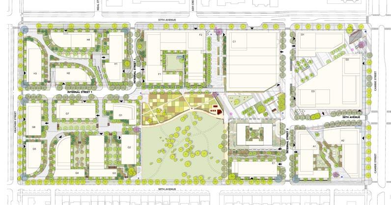 2.1.2 Urban Forestry Management Strategy (continued) Retained, Relocated, Proposed and Legacy Trees The Tree Plan for the Pearson Dogwood site includes a combination of existing mature trees to