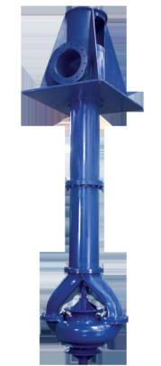 14 Heavy-Duty, Double Suction, Vertical Process Pump STANDARD CONSTRUCTION MATERIALS Liquid End: cast iron with bronze impellers Column: carbon steel pipe and shaft Discharge Head: carbon steel with