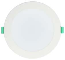 White tinted light dispersion lens for softer beam and the LED gives a 120 beam angle.