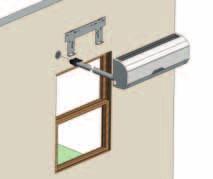 OPTION 2 Through a window with the SimpleSill optional accessory When thru-the-wall installation