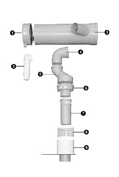 Flue height = 570mm from the top of the first boiler in the system. Increase the height 29mm for each adjacent boiler.