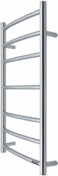 Heated Towel Rails Round Bar Ladder Towel Rail Series The sleek, chic round bar ladder series is made for contemporary bathrooms.