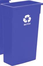 CONTAINERS RECYCLING CONTAINERS & ACCESSORIES WALL HUGGER RECYCLING CONTAINER & ACCESSORIES Ideal for