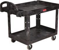 Collect waste and transport tools for efficient cleaning. 6173-88 21 3 /4''W x 46''L x 38 3 /8''H, Black 1/ea. $251.00 D.