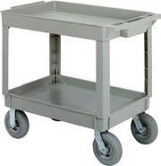 per Shelf, Gray 1/ea. $794.04 G. 3-SHELF UTILITY CARTS Three-shelf cart features 4'' heavy-duty, non-marking gray casters.