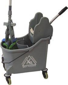 5 gallons solution cleans No empty/refilling mop bucket 10,000 square feet Mops launder up to 500 times