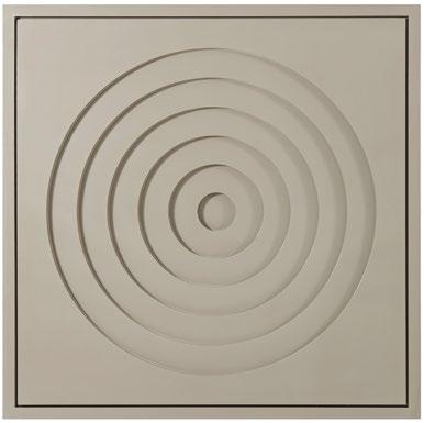 ENTRY ENTRY MB11001 Ripple Wall Sculpture Wall Art Receding Relief Cut Circles