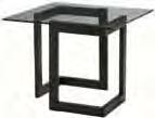 inspiration end table Tempered Glass/Painted Steel