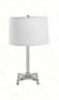 0 cubic feet 20 L 30 D 65 H 8503001 lighting mason table lamp* White/Brushed Silver 16 D Round 26 H