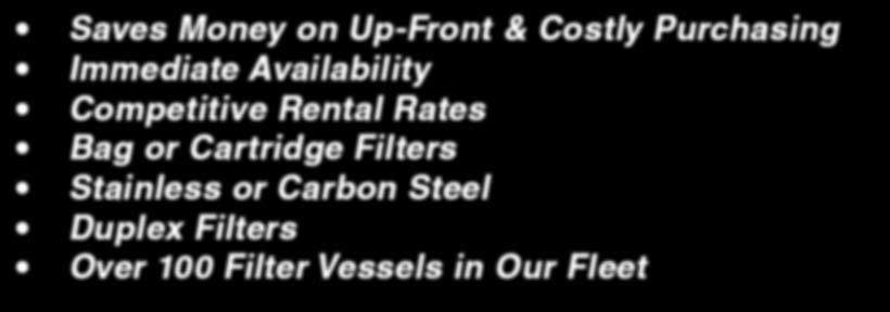 Why R.B. Mosher Filter Rentals?
