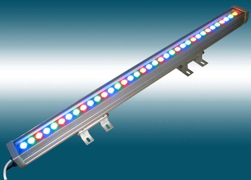 LED Lightings LED Wall Washer LS-LED-WL-S36-RGB 1. Size: L900mm*W72mm*H76mm(H130mm, when goes with holder) 2.