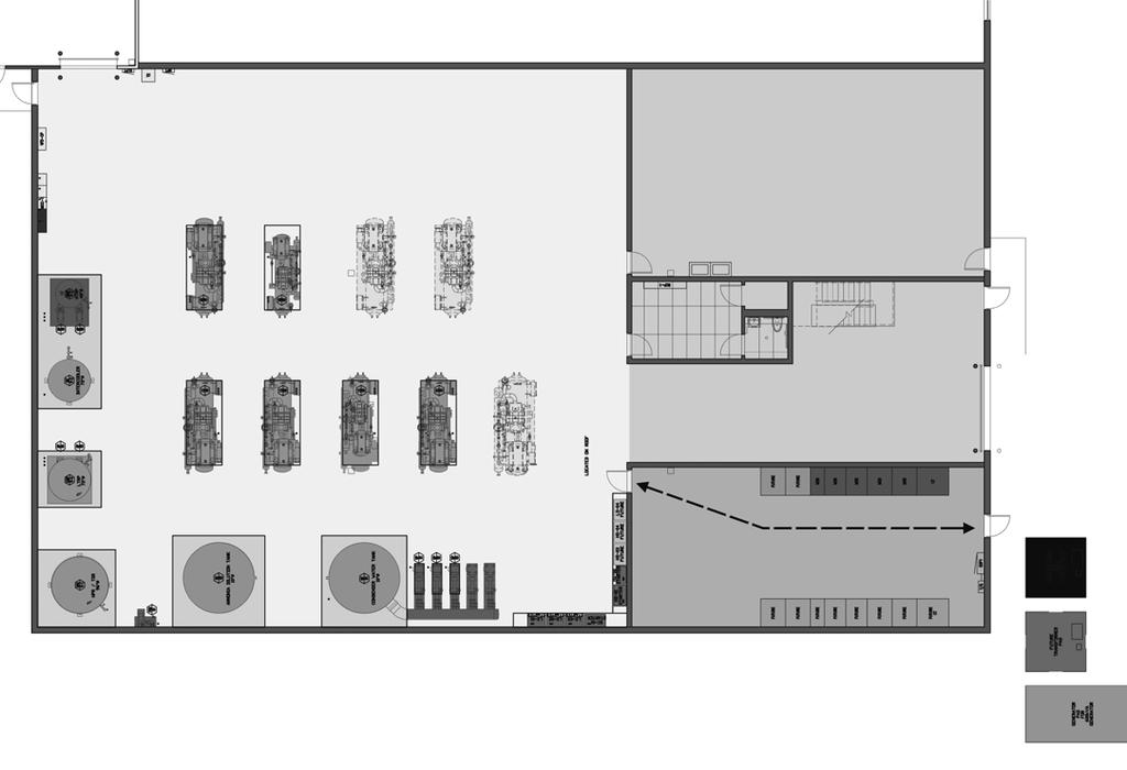 Good electrical equipment and machine room design is shown in this illustration Locate non-machine room panels outside of machine room Starters