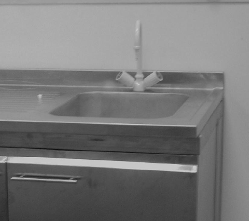 The waste water siphons of the sinks are made of Poly Propylene.