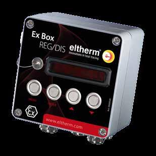 Ex-Box Temperature Controller with Display Ex-Box REG/DIS: Complying with latest Ex-protection directives 94/9/CE (ATEX 95) this electronic temperature controller has been designed and developed