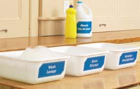 Cleaning and Sanitizing The three-step method of dishwashing is to be used to clean utensils.