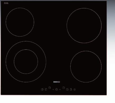 Electric hobs HII64400T 60cm touch control induction hob 4 induction ceramic zones 9 power levels booster function for quick