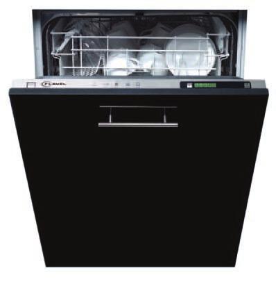 49dB() FDW451 45cm integrated dishwasher 10 place setting 5 programmes 4 temperatures Cold fill 3