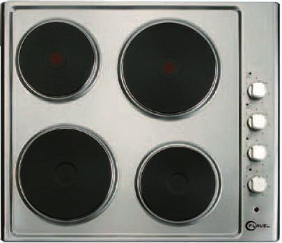 Larger cooking surface Hob on indicator Easy clean one-piece construction Easy grip