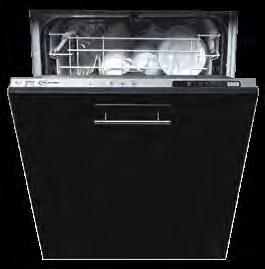 Dishwashing 18 FDW61 60cm integrated dishwasher 12 place settings 5 programmes 4 temperatures cold fill 2 spray levels Height adjustable