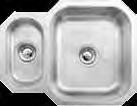 Inset sinks DERWENT stainless steel deep single bowl