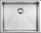 Undermount sinks can be used with work surfaces including