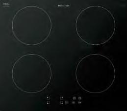 5kg BWHI609 60cm front touch control induction hob 4 induction zones Front touch controls 4 residual heat indicators Electronic