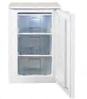 Energy Rating H84 x W54 x D60cm TMV: 169 Code: RUL152WHA+ UNDER COUNTER FREEZER Net Freezer Capacity: 75 Litres Quick Freeze Compartments Opaque Freezer Drawers Reversible Door  184kWh White A+