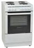 A Energy Rating TMV: 259 Code: CSE60WH 50CM NATURAL GAS COOKER Natural Gas Single Cavity Oven Capacity: 53 Litres 4 Gas Burners Button Ignition Enamel Pan Supports Gas Conversion Kit Grill Pan and