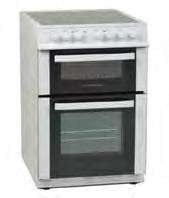 Code: CSG60LPGWH 50CM NATURAL GAS COOKER Natural Gas Twin Cavity Main Oven Capacity: 36 Litres Top Cavity Capacity: 19 Litres 4 Gas Burners Button Ignition Enamel Pan Supports Gas Conversion Kit