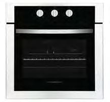 SINGLE MULTIFUNCTION OVEN Multifunction Oven Oven Capacity: 56 Litres Digital Clock & Programmer Black A Energy Rating